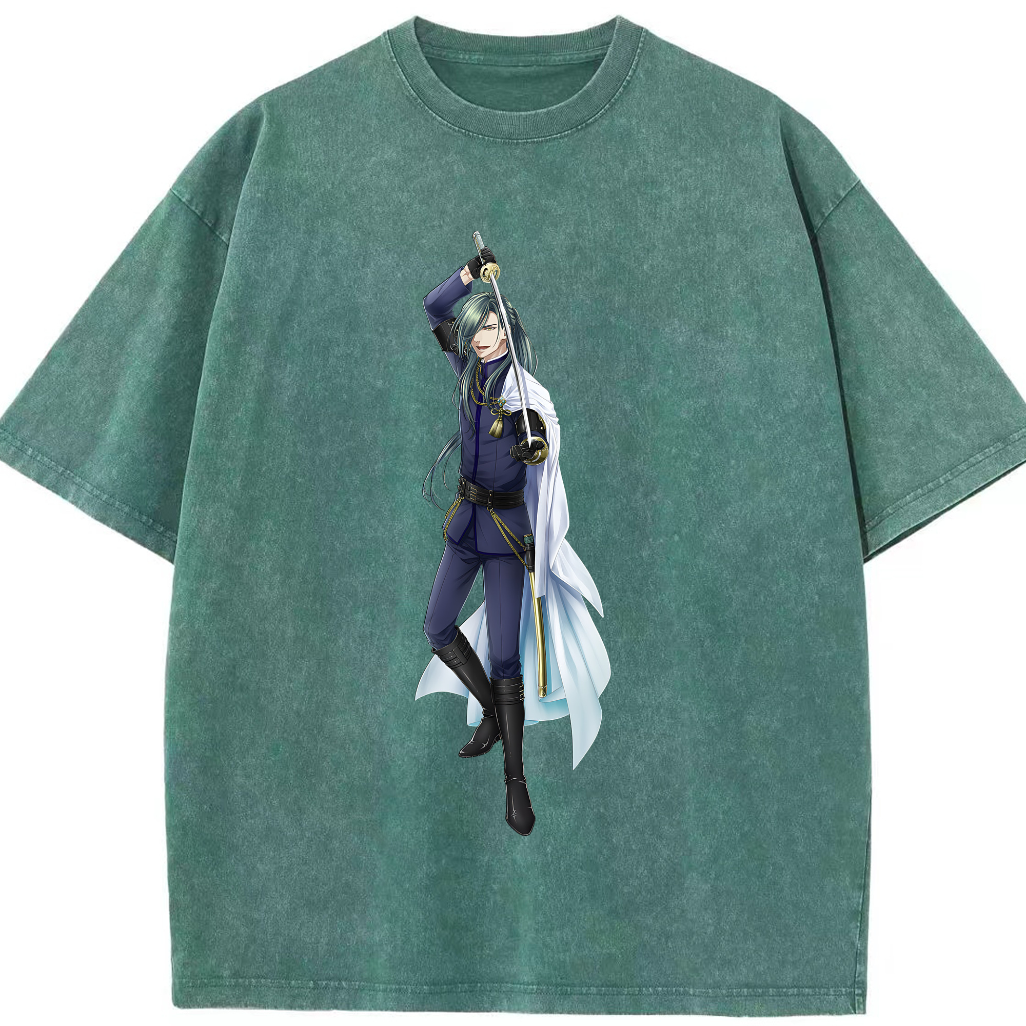 （画像用） 刀剣乱舞 Touken Ranbu 綿100% ヴィンテージ風 半袖Tシャツ（フロントプリント）
